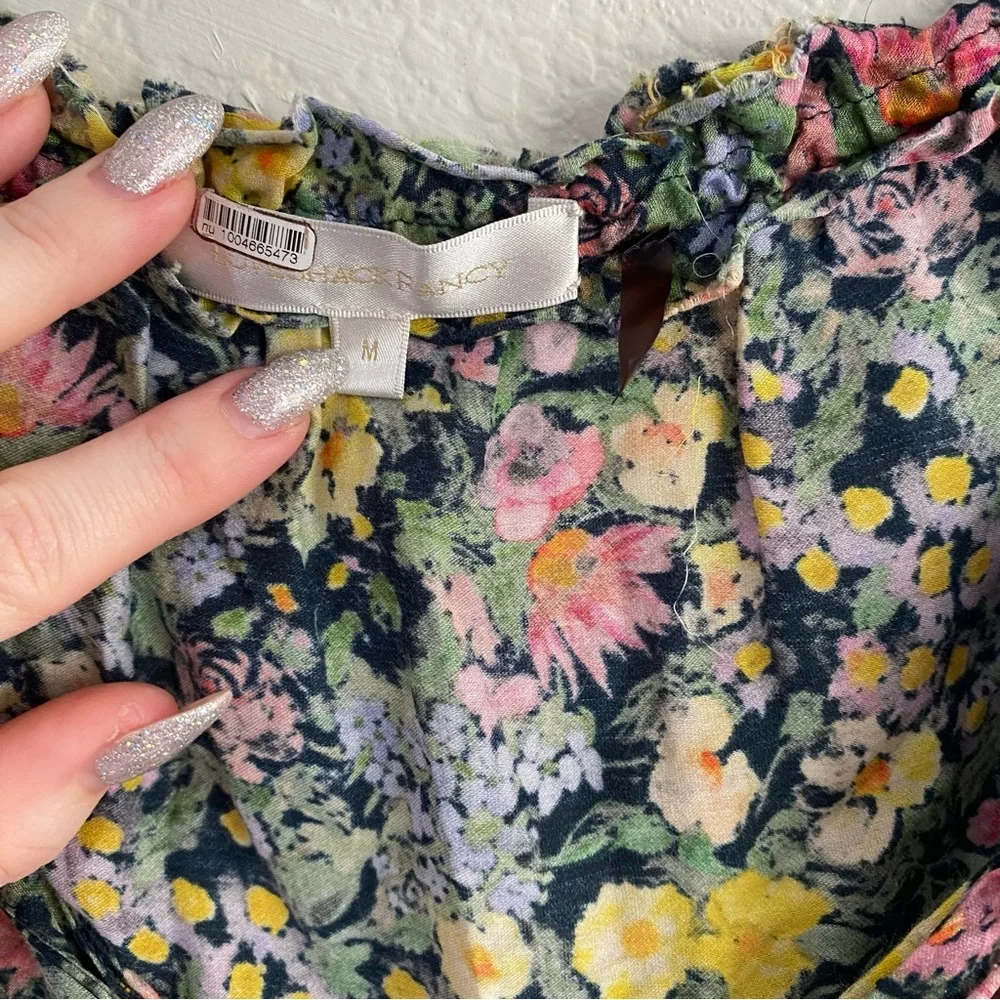 LoveShackFancy Popover Mini Dress Silk FLAWED - Picture 6 of 10